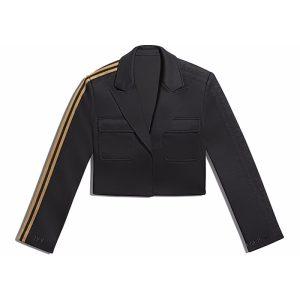 adidas Ivy Park Crop Suit Jacket Plus Size Black