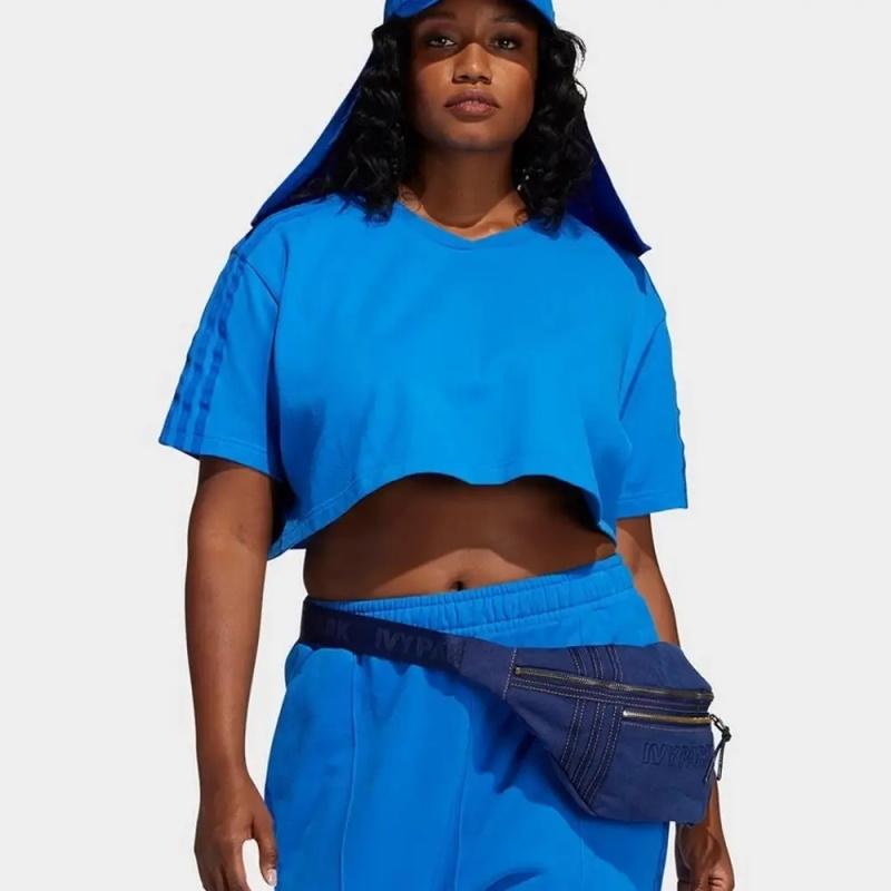 adidas Ivy Park Crop Tee Glory Blue