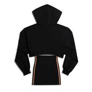 adidas Ivy Park Hooded Cutout Dress Black 1