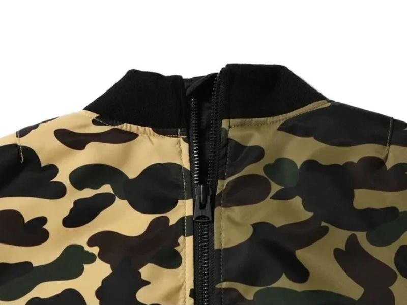 Куртка BAPE 1st Camo Half MA-1 Yellow/Green