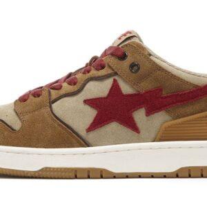 BAPE Sk8 Sta Low Wheat Red 1