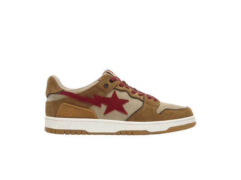 BAPE Sk8 Sta Low Wheat Red