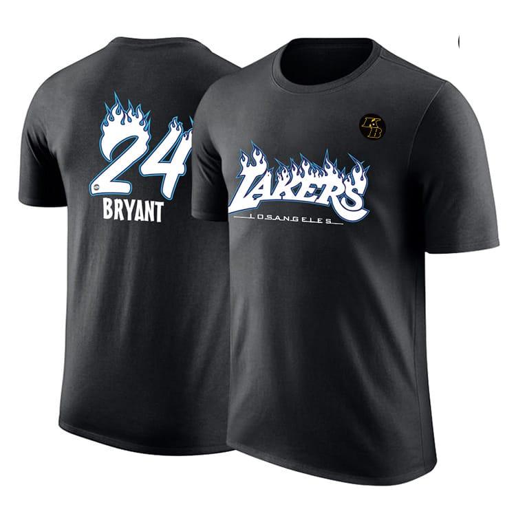 DPOY Lakers Bryant Flames T shirt
