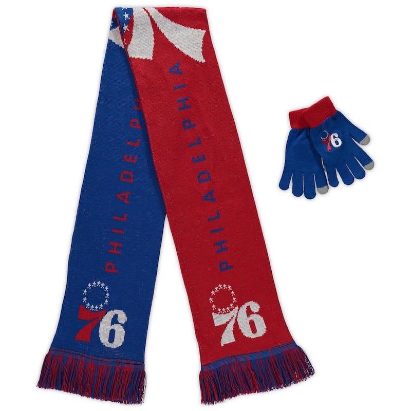 FOCO Philadelphia 76ers Glove Scarf Combo Set
