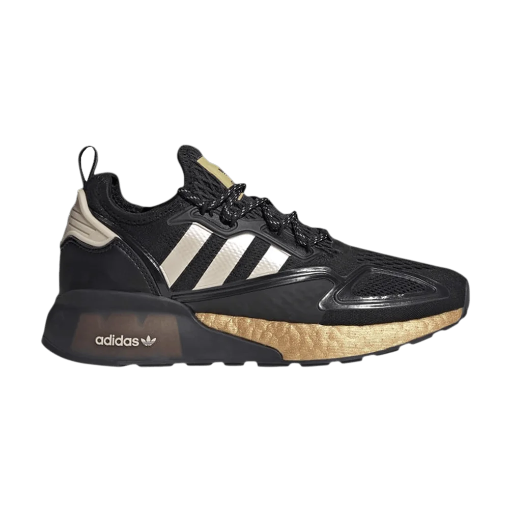 Кроссовки Adidas Wmns ZX 2K Boost 'Black Gold Metallic'
