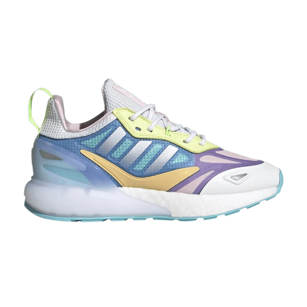 Кроссовки Adidas ZX 2K Boost 2.0 J 'White Light Purple'