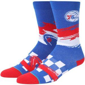 Mens Stance Philadelphia 76ers Wave Racer Crew Socks