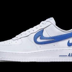 Nike Air Force 1 07 Cut Out Swoosh Game Royal 1