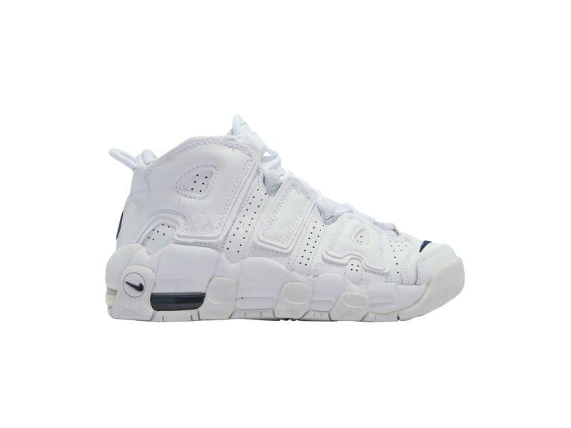 Nike Air More Uptempo GS White Midnight Navy