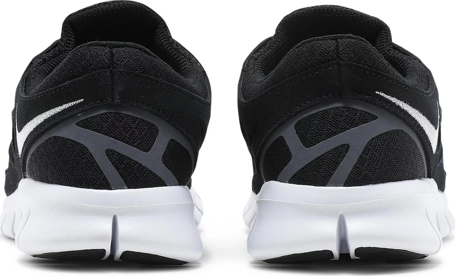 Nike free run 2 black and white best sale