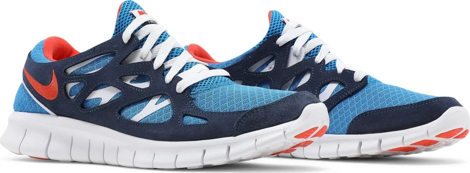 Кроссовки Nike Free Run 2 Light Photo Blue Orange