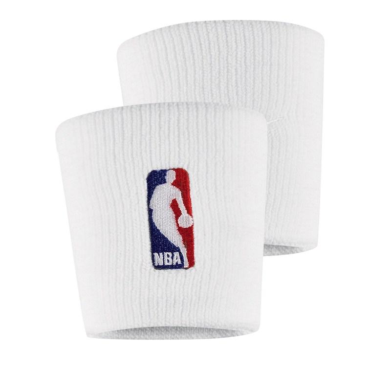 Nike White NBA Wristbands