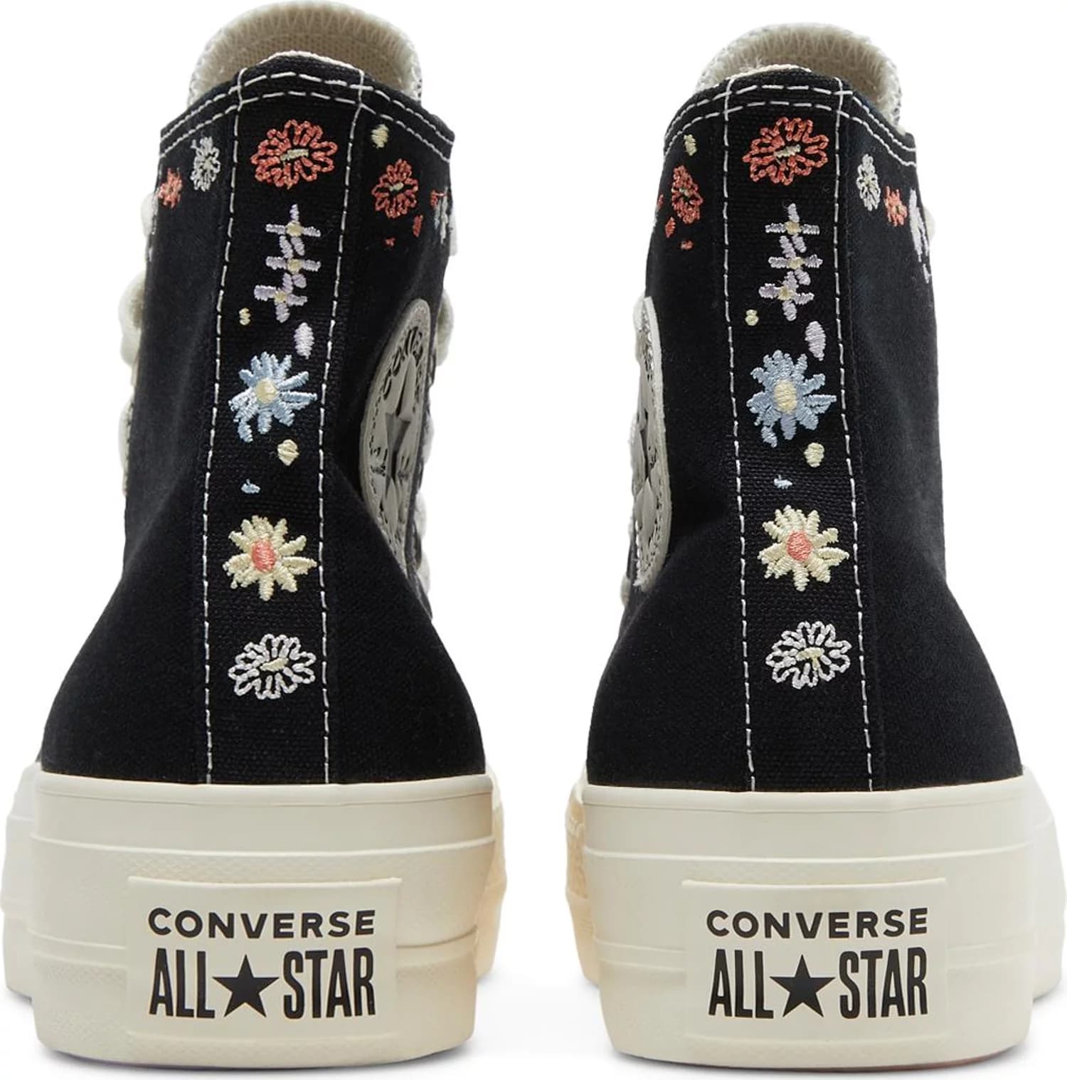 Кроссовки Wmns Converse Chuck Taylor All Star Lift Platform High Embroidered Floral – Black