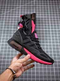 Wmns adidas ZX 2K Boost Black Shock Pink 2