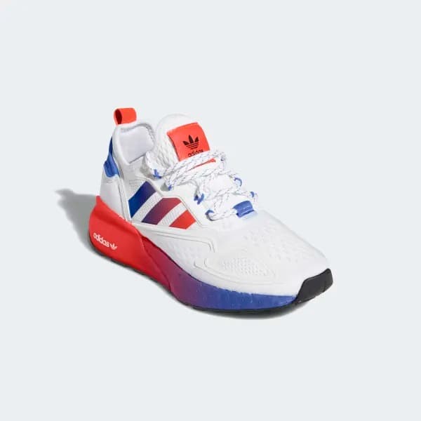 Кроссовки adidas ZX 2K Boost J White Solar Red купить оригинал