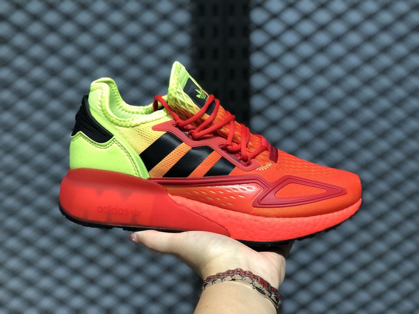 Кроссовки adidas ZX 2K Boost Solar Yellow Red