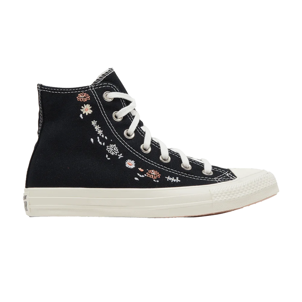 Кроссовки Converse Wmns Chuck Taylor All Star High 'Embroidered Floral - Black'