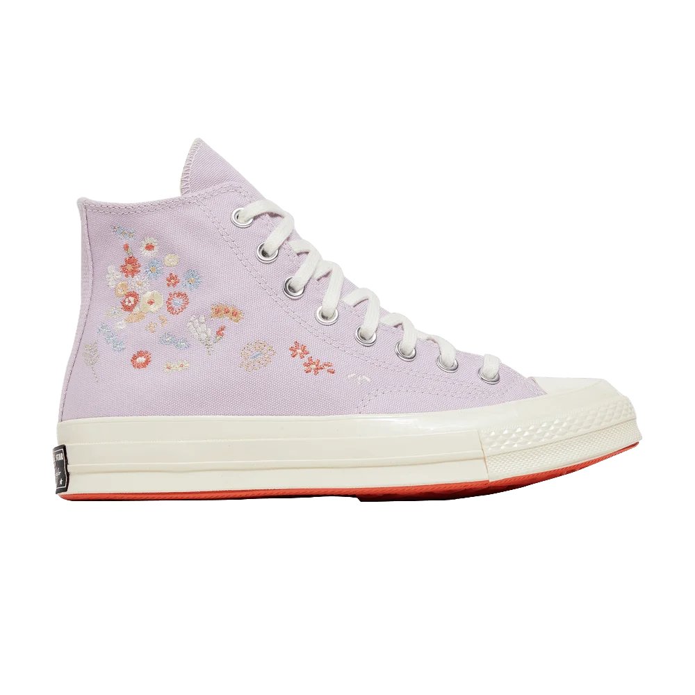 Кроссовки Converse Wmns Chuck 70 High 'Embroidered Floral Print - Pale Amethyst'