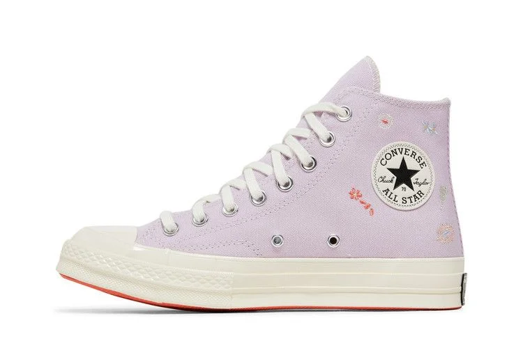 Кроссовки Converse Wmns Chuck 70 High 'Embroidered Floral Print - Pale Amethyst'