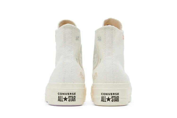 Кроссовки Converse Wmns Chuck Taylor All Star Lift Platform 'Embroidered Floral - Egret'