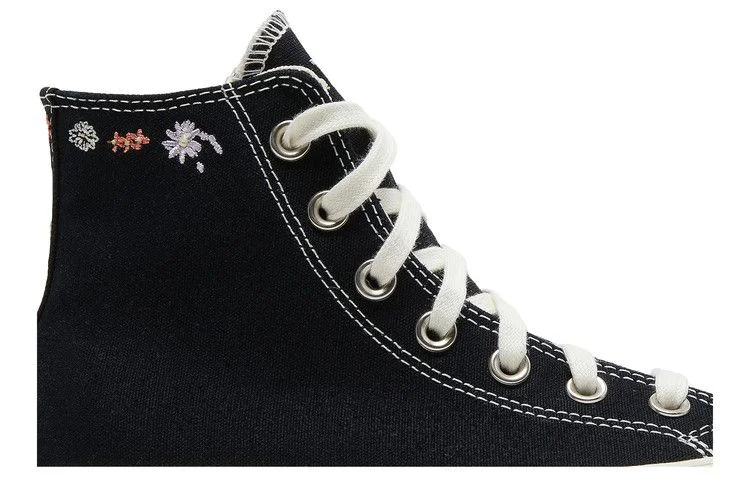 Converse Wmns Chuck Taylor All Star Lift Platform High 'Embroidered Floral - Black'