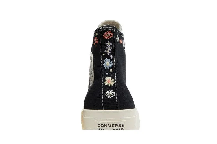 Converse Wmns Chuck Taylor All Star Lift Platform High 'Embroidered Floral - Black'