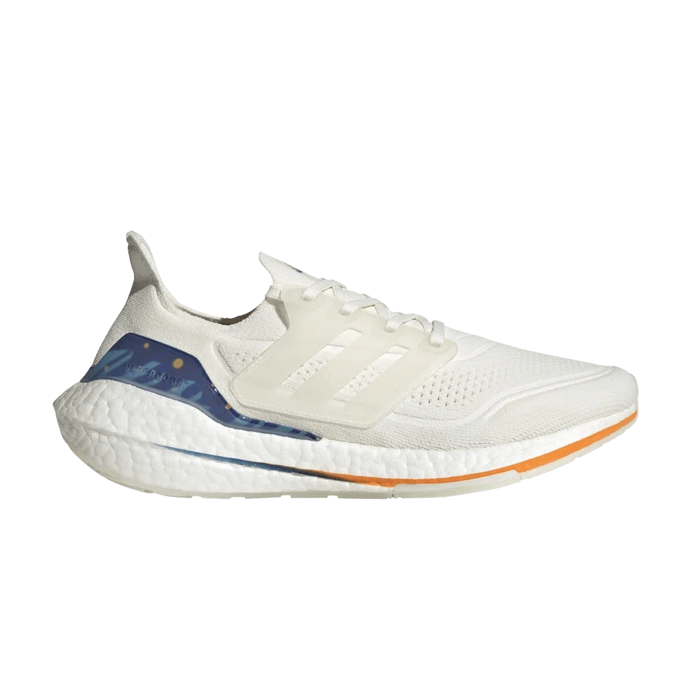 Кроссовки Adidas UltraBoost 21 'White Royal Blue'