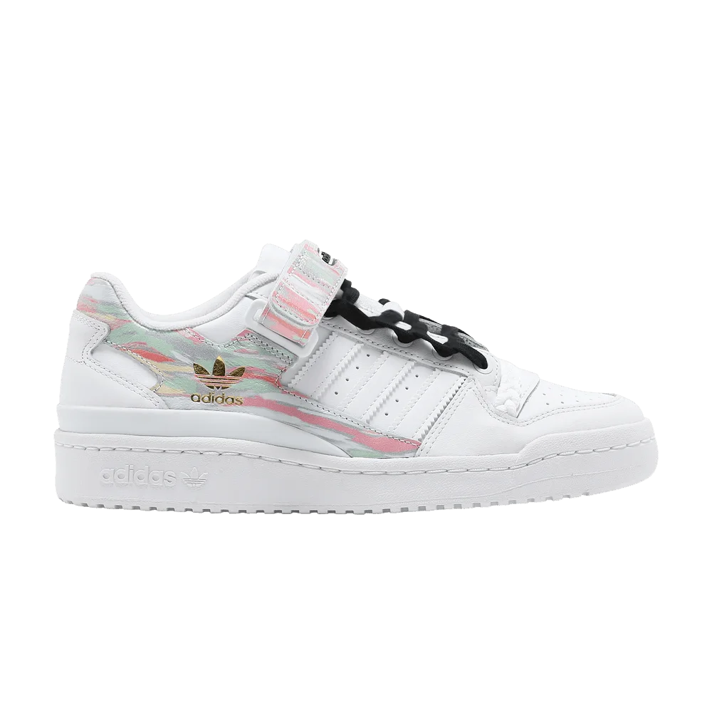 Кроссовки Adidas Wmns Forum Low 'I Love Dance - Frozen Green Pink'