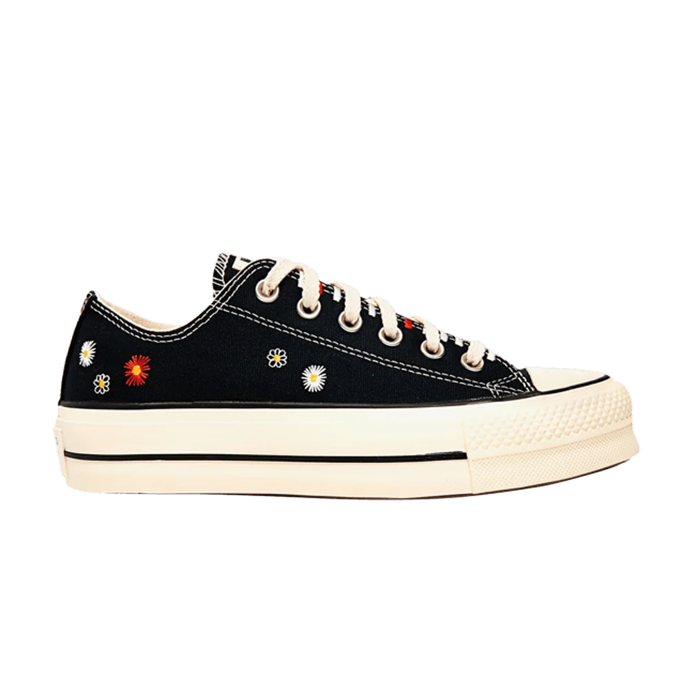 Кроссовки Converse Wmns Chuck Taylor All Star Lift Low 'Daisy Embroidery - Black'