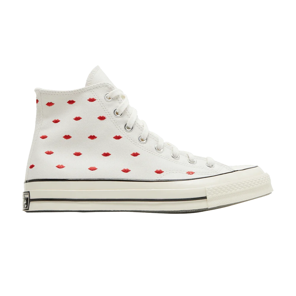 Кроссовки Converse Chuck 70 Embroidered Lips High 'Love Me - Vintage White'
