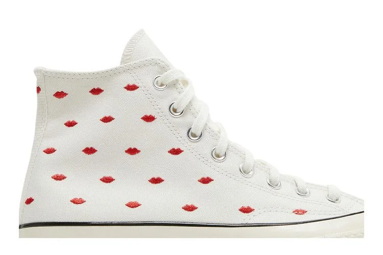 Кроссовки Converse Chuck 70 Embroidered Lips High 'Love Me - Vintage White'