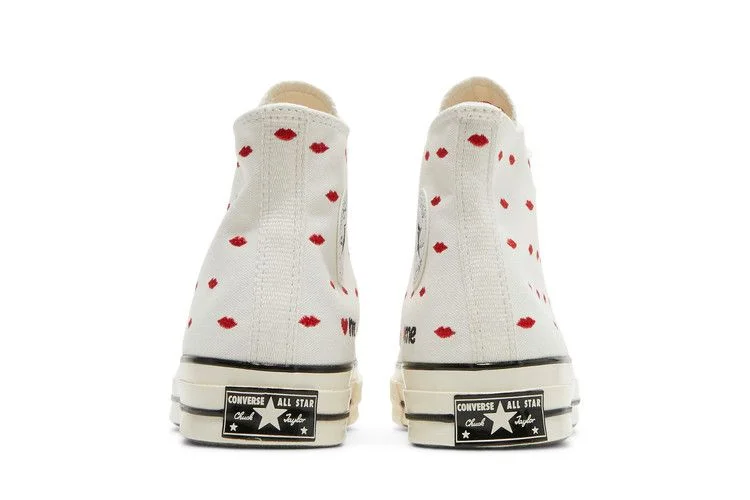 Кроссовки Converse Chuck 70 Embroidered Lips High 'Love Me - Vintage White'