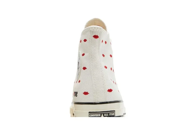 Кроссовки Converse Chuck 70 Embroidered Lips High 'Love Me - Vintage White'
