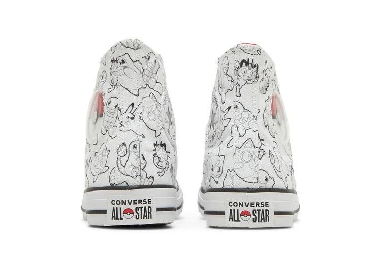 Кроссовки Pokemon x Converse Chuck Taylor All Star High 'Poke Ball'