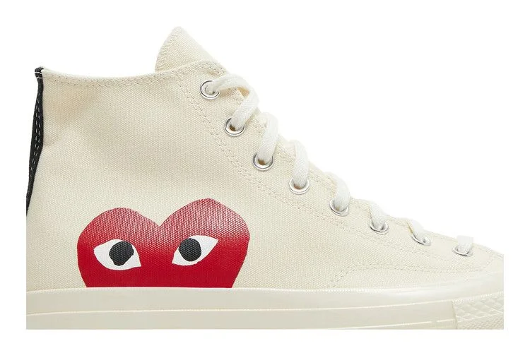 Кроссовки Comme des Garçons Play x Converse Chuck 70 High 'Milk'
