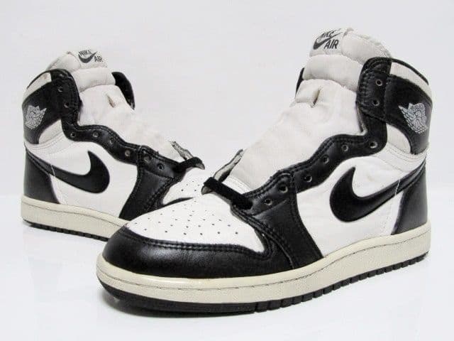 Кроссовки Air Jordan 1 High White Black 1985