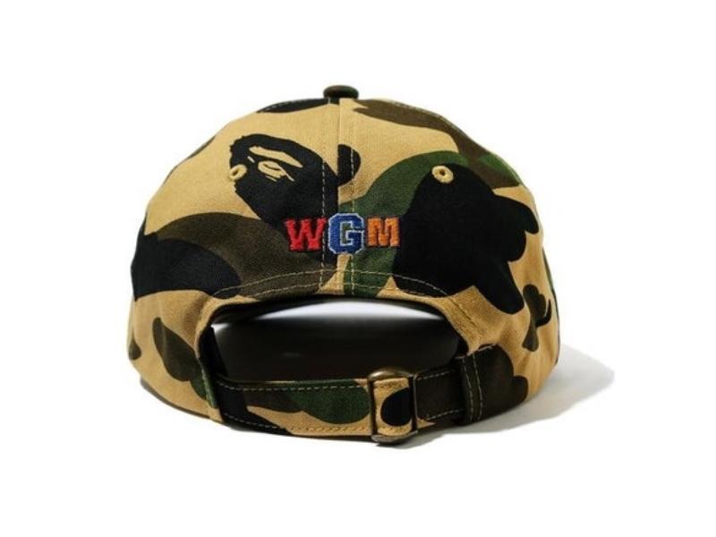 Бейсболка BAPE 1St Camo Shark Panel Cap (FW20) Yellow