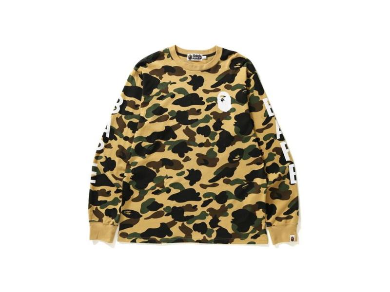 bape-1st-camo-l-s-tee-tee-yellow