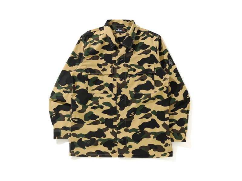 bape-1st-camo-military-shirt-yellow