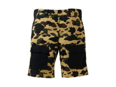 BAPE 1st Camo Multi Pocket Shorts Yellow