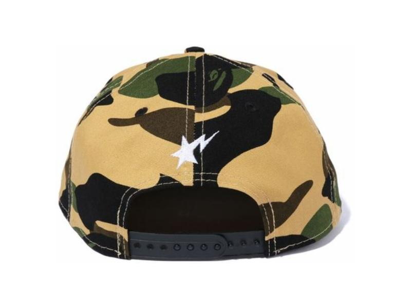 Бейсболка BAPE 1st Camo New Era Snap Back Cap Yellow