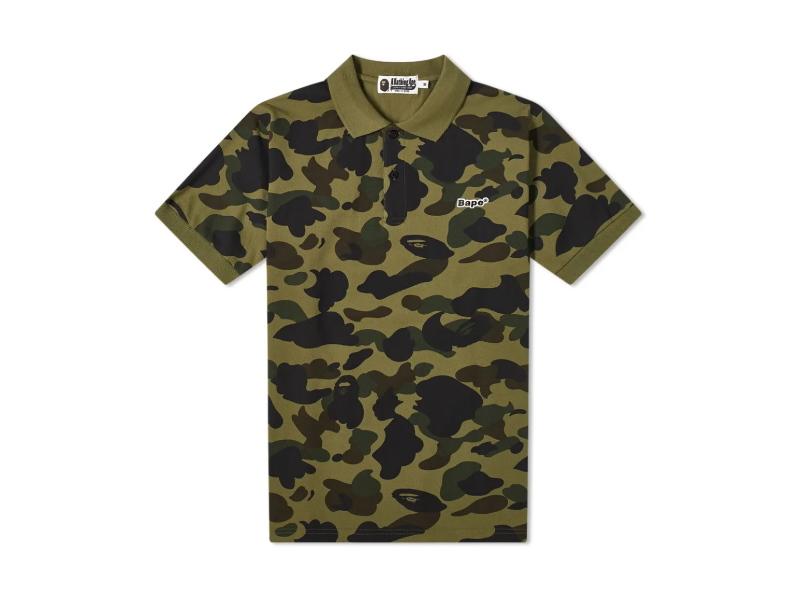 bape-1st-camo-patched-polo-green