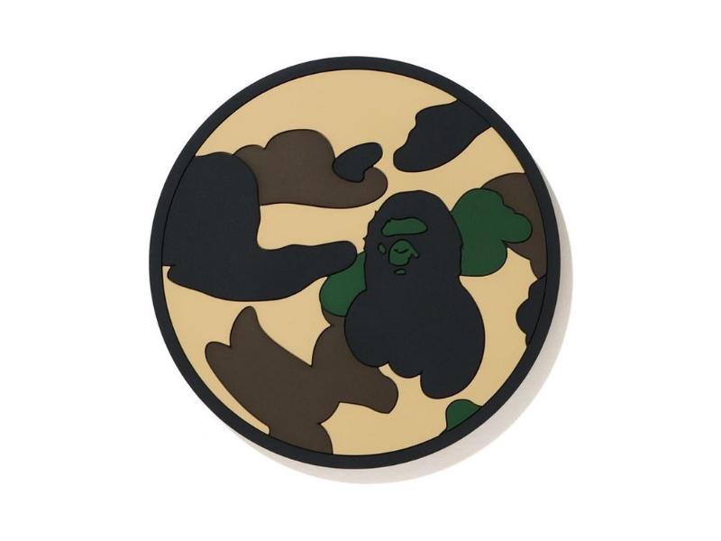 bape-1st-camo-reversible-rubber-coaster-yellow