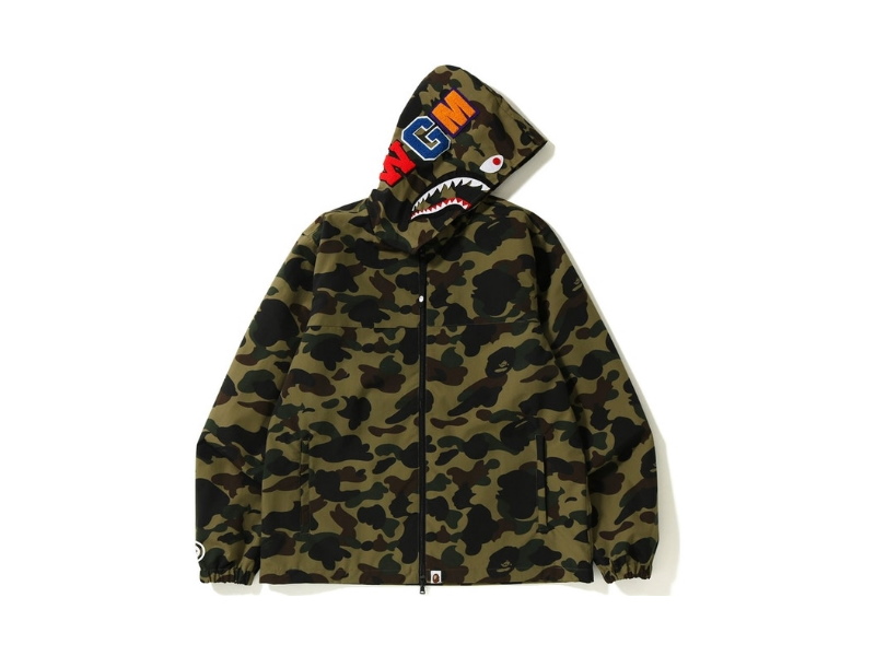 Jaket bape shark camo hotsell