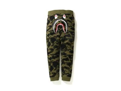 BAPE 1st Camo Shark Slim Sweat Pants Green