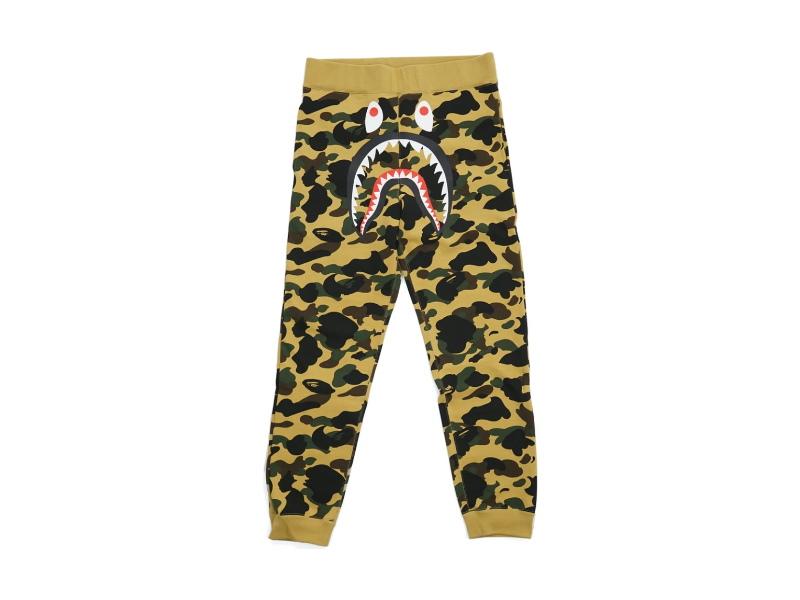 bape-1st-camo-shark-slim-sweatpants-yellow