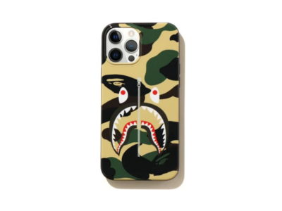 BAPE 1st Camo Shark iPhone Pro Max Case Yellow