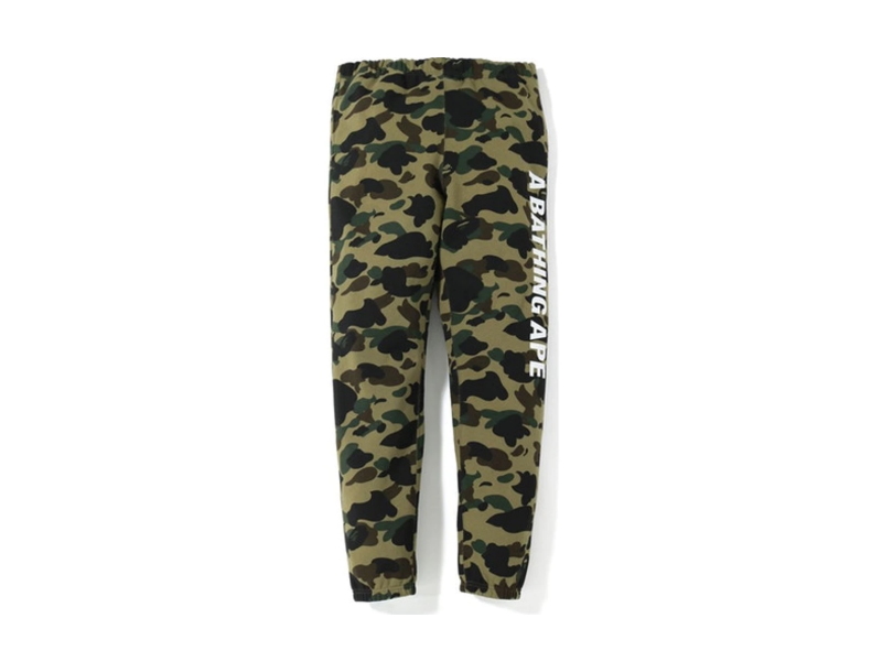 bape-1st-camo-side-logo-slim-sweatpants-green