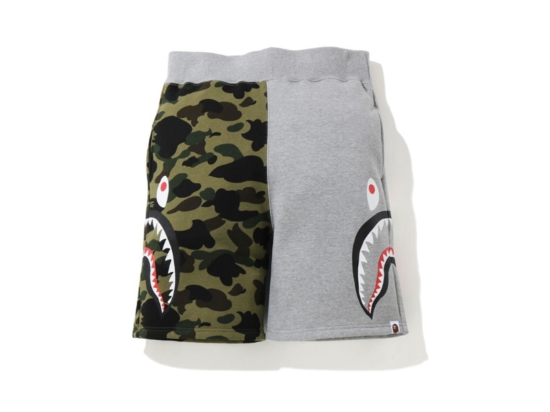 bape-1st-camo-side-shark-sweatshort-grey-green