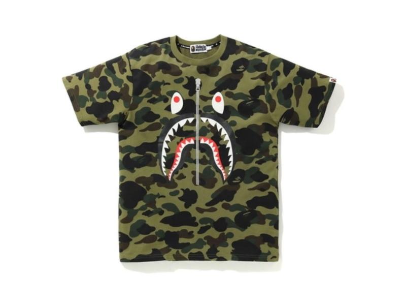 bape-1st-camo-wgm-shark-tee-green